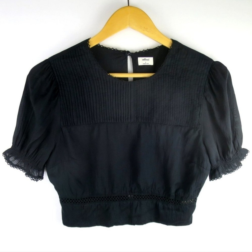 Aritzia Wilfred Corentin Blouse Black Size S